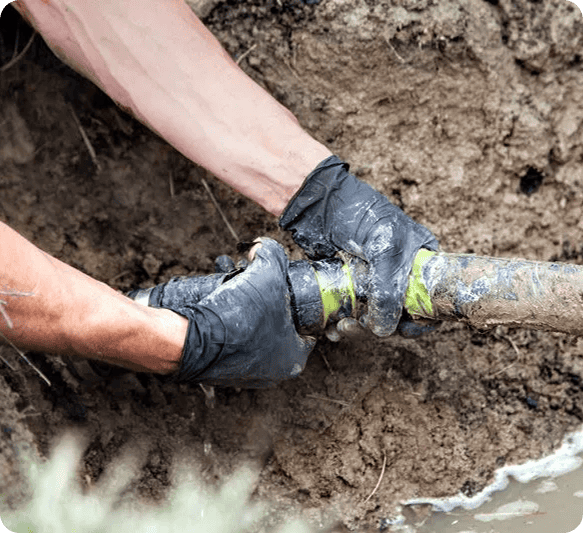 technician handling septic repair near Portage County, OH
