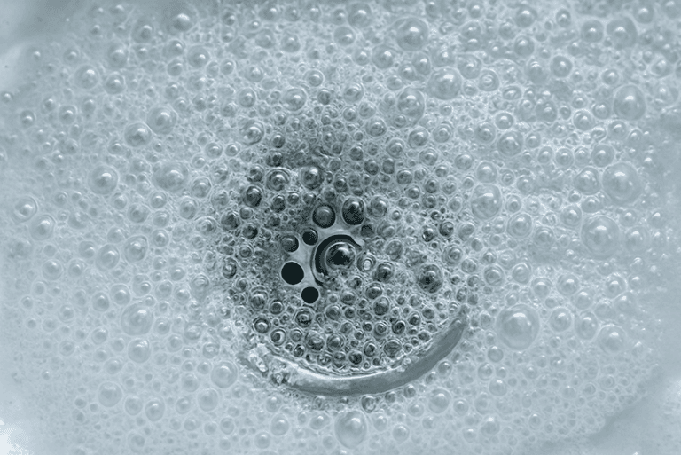 bubbling sink drain